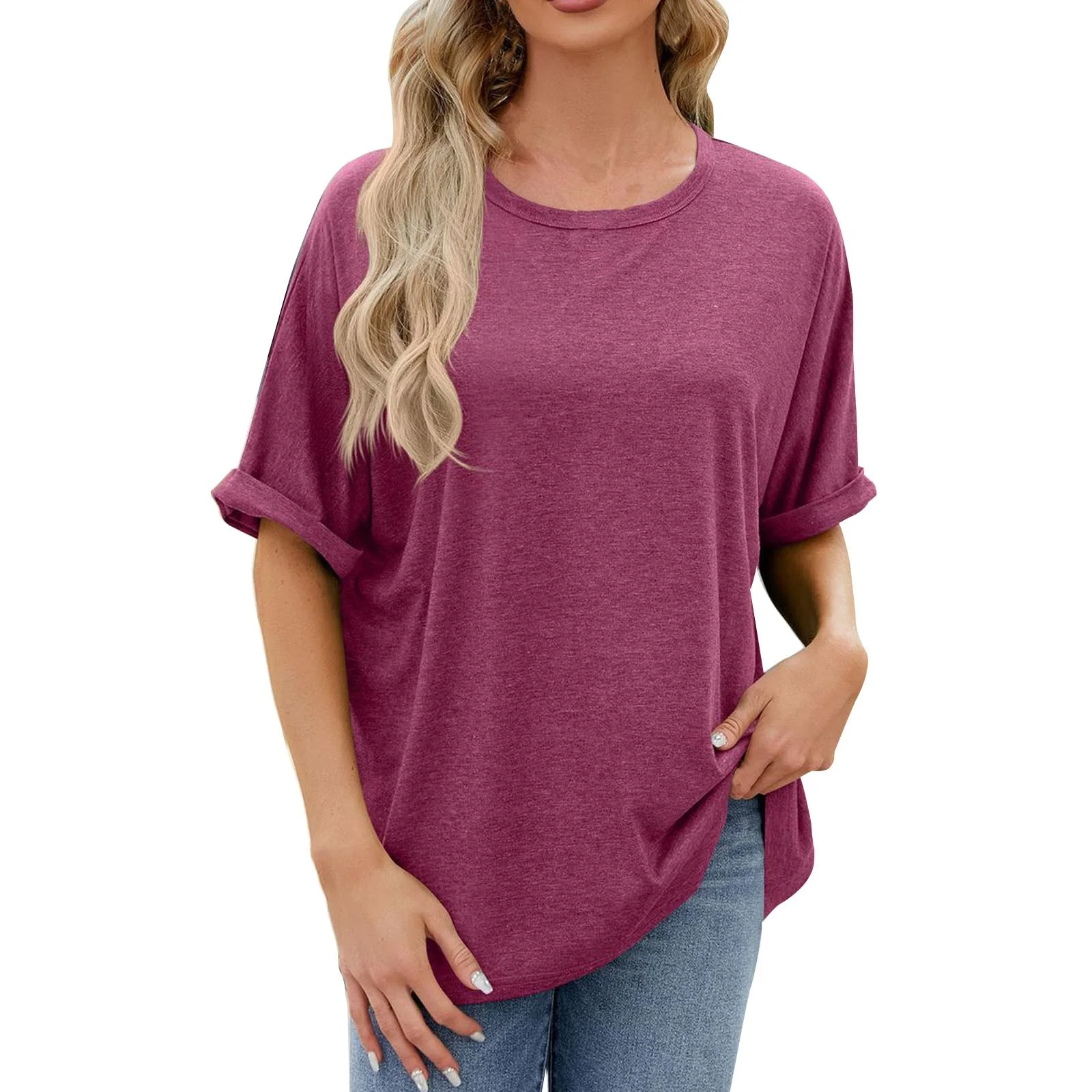 women's round neck t-shirt