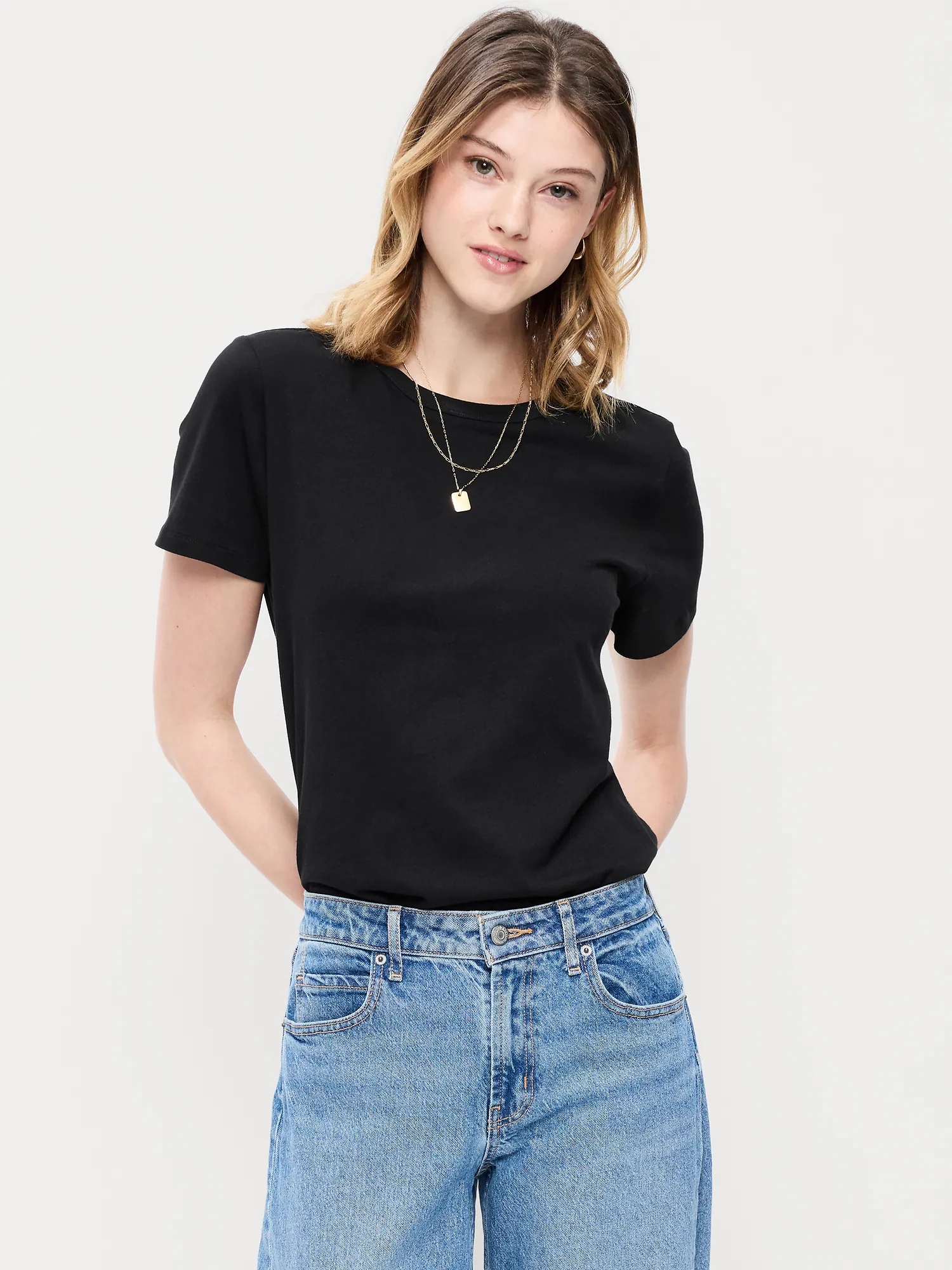 women's round neck t-shirt
